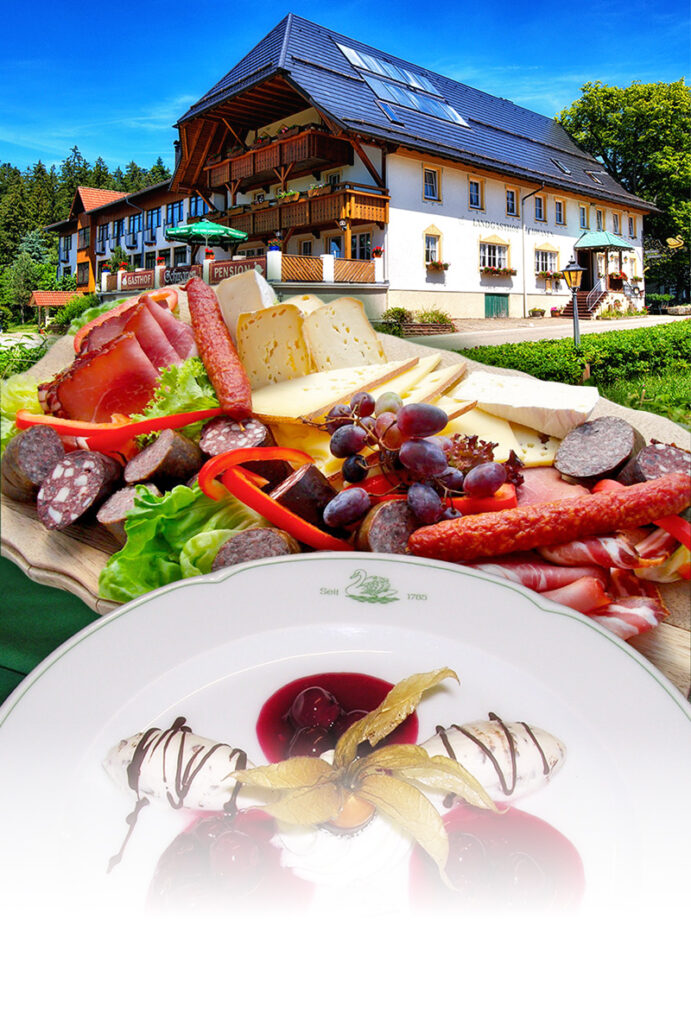 Bild vom Schwanen mit Vesper und Dessert